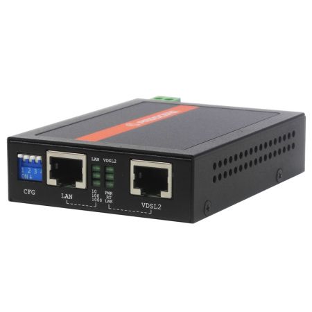 Perindustrian VDSL2 Extender - Pemanjang Gigabit Ethernet-over-VDSL2 Kompak Perindustrian