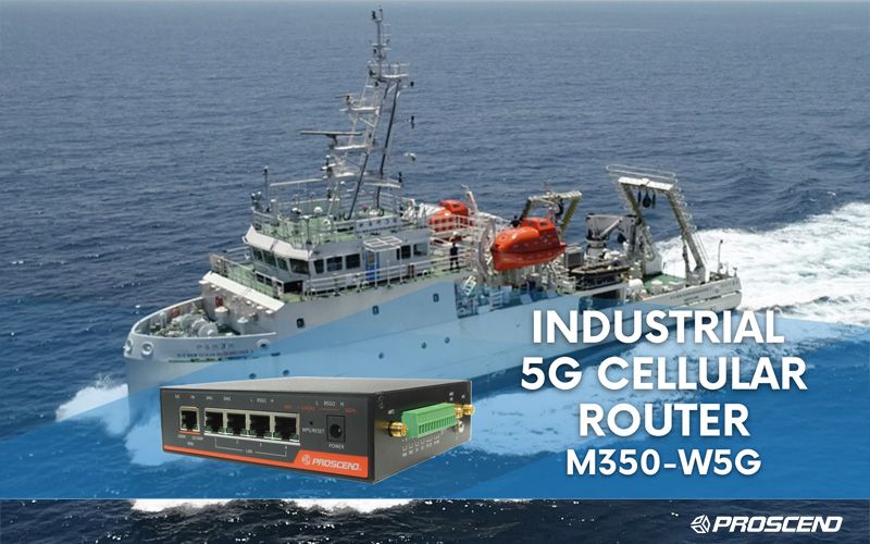 PROSCEND Ermöglicht eine unterbrechungsfreie Netzwerkkonnektivität für Schiffe. IoT