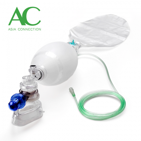 Adult Silicone Manual Resuscitator with PEEP Valve BVM - Adult Silicone Manual Resuscitator with PEEP Valve BVM