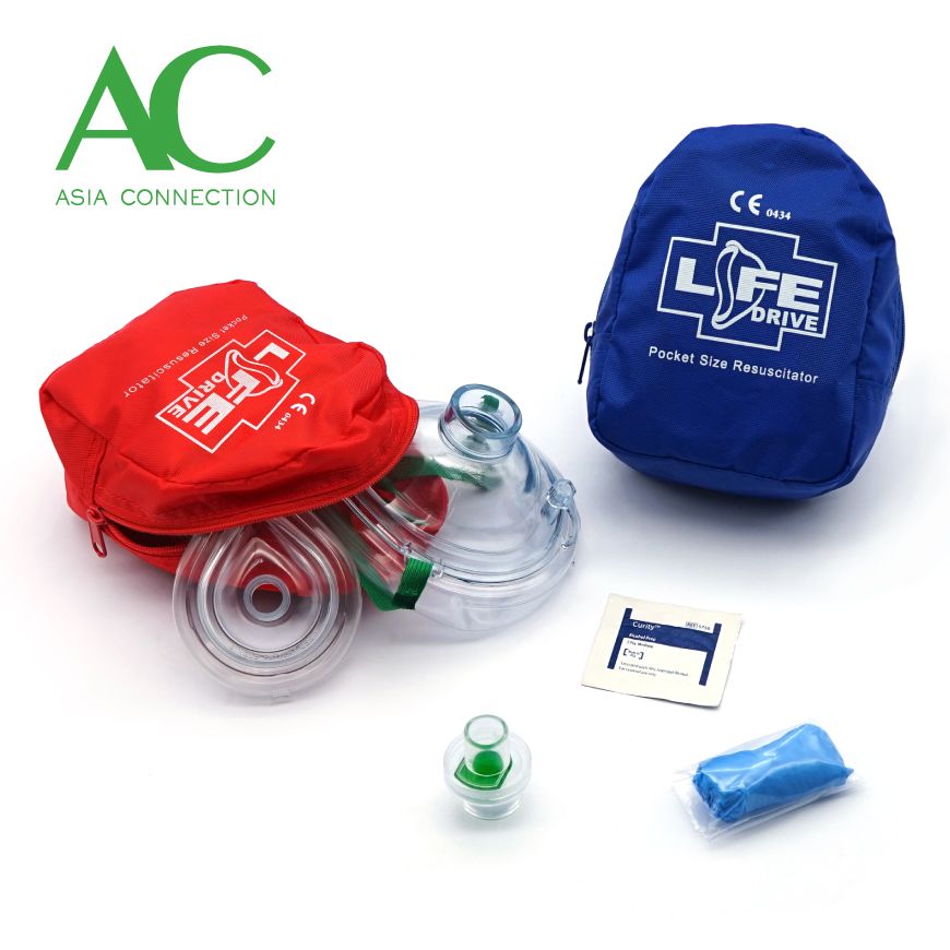 Adult & Infant CPR Pocket Masks in Soft Case Homecare and Medical