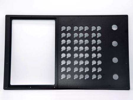 工業電腦面板 - 客製化陽極黑色鋁面板