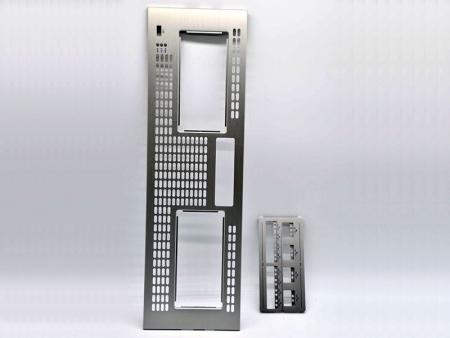 Placa frontal de aluminio anodizado plateado - Panel frontal personalizado