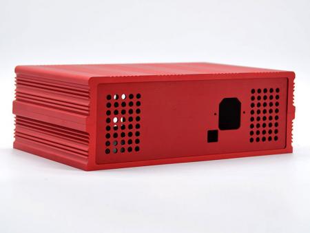 Red assembled embedded chassis - Fanless PC Chassis