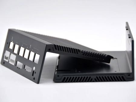 Black assembled embedded chassis