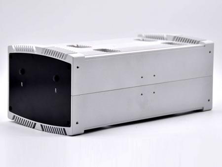 Silver assembled embedded chassis - Fanless PC  Chassis