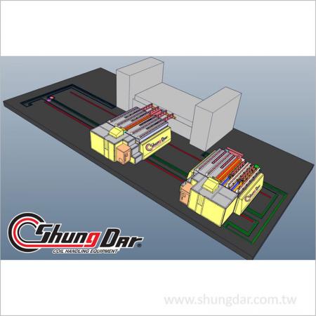 Single station die cart 3D view