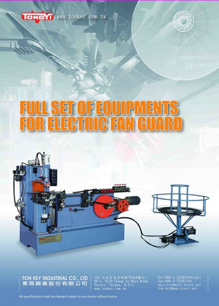 Catálogo de máquinas para fabricar protectores de ventiladores
