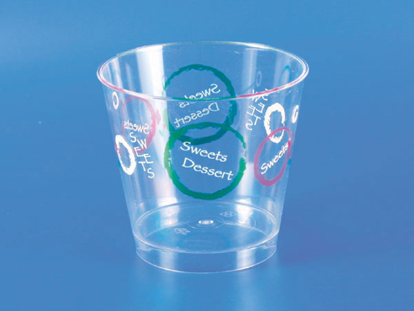 PSプラスチックデザートムースカップ-サークル