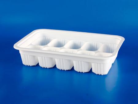 PP微波冷凍食品塑膠 10入水餃封口盒 - PP微波冷凍食品塑膠10入水餃封口盒