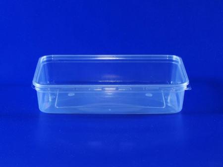 กล่องปากกว้างพลาสติกป้องกันสิ่งแวดล้อม 0.5 ลิตร - กล่องปากกว้างพลาสติกป้องกันสิ่งแวดล้อม 0.5 ลิตร (PP + PET)