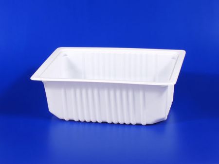 PP微波冷凍食品塑膠3500g豆腐封口盒 - PP微波冷凍食品塑膠3500g豆腐封口盒