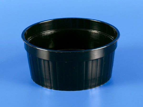 tea standard iso cup of Plastic Food  Black Grain  Straight     150g Cup PP