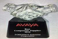 FORESHOT recebeu um prêmio de excelente fornecedor da AVAYA em 2018