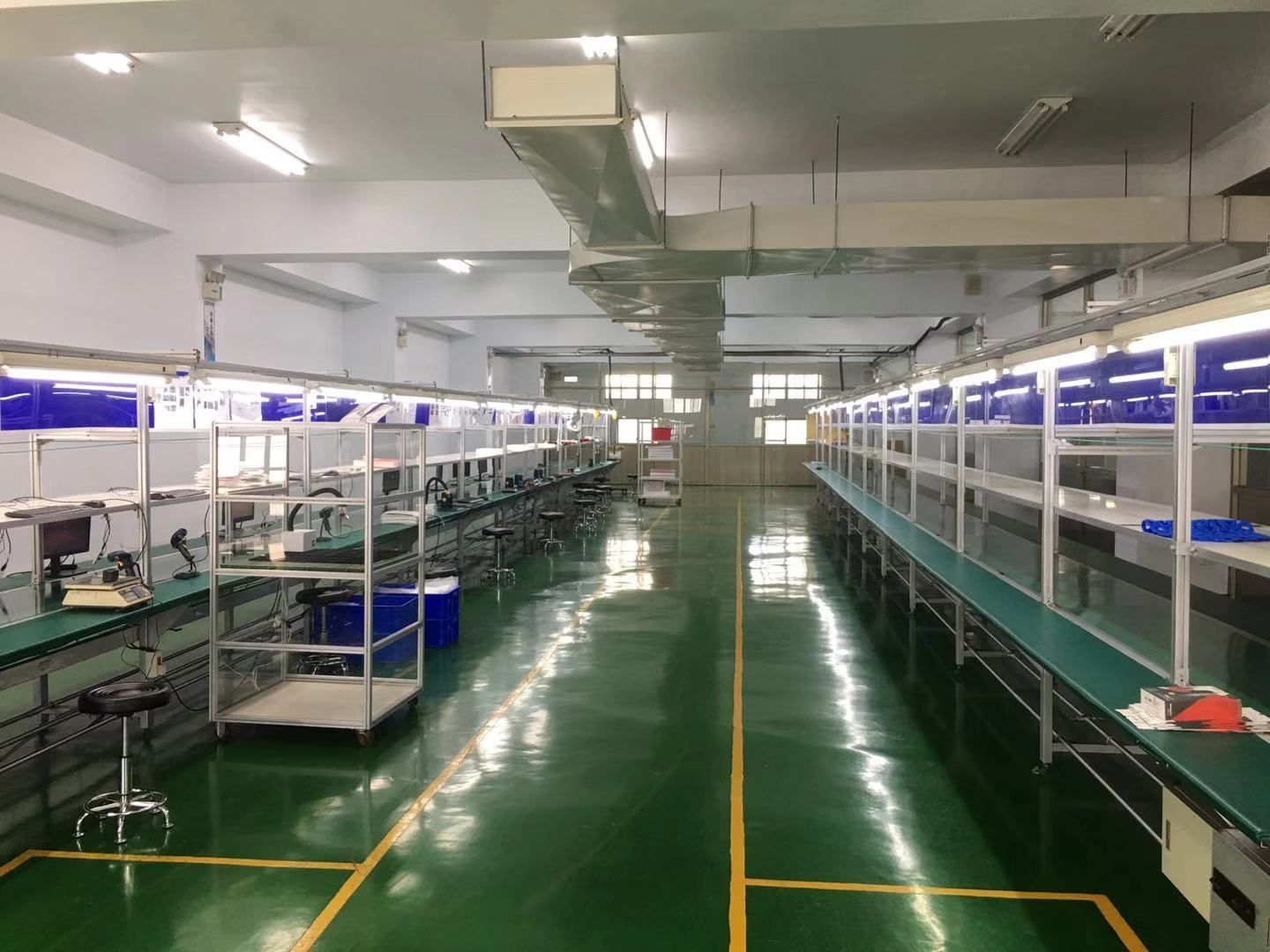 Sistema Foreshot Dayuan Factory e linhas de montagem de acessórios