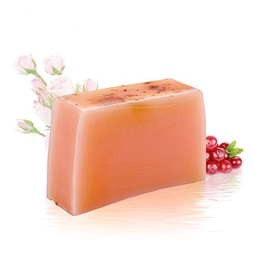 Xà phòng dưỡng ẩm Handmade Soap - Nam việt quất + Hoa hồng