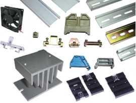 Accessories - Din Mount Rail & End Clamp Bracket & Power Failure Indicator & Din Rail Adapter & Heat Sink and Fan