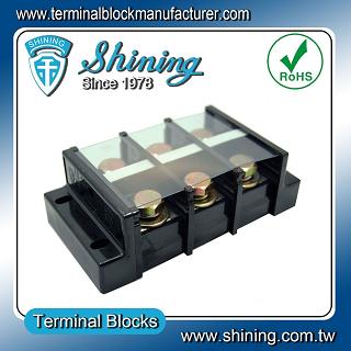Barrier Terminal Block 600V 200A 3 Positions Double Rows Screw terminals 2 Pieces 