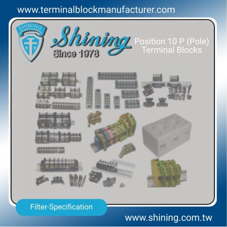 10 P (Pole) Terminal Blocks - 10 P (Pole) Terminal Blocks|Solid State Relay|Fuse Holder|Insulators -SHINING E&E