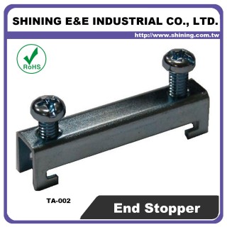TA-002 Steel End Bracket For 35mm Din Mounting Rail - TA-002 35mm Steel End Bracket