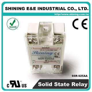 SSR-S25AA AC to AC 25A 280VAC Single Phase Solid State Relay - SSR-S25AA AC to AC 25A 280VAC SSR
