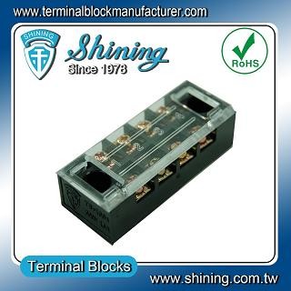 TB-1504 Panel Mounted Fixed Barrier 15A 4 Pole Terminal Block