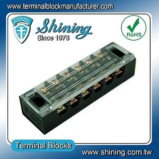 TB-1506 Panel Mounted Fixed Barrier 15A 6 Pole Terminal Block
