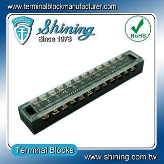 TB-1512 Panel Mounted Fixed Barrier 15A 12 Pole Terminal Block