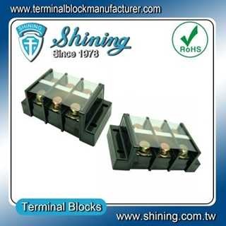 Barrier Terminal Block 600V 200A 3 Positions Double Rows Screw terminals 2 Pieces 