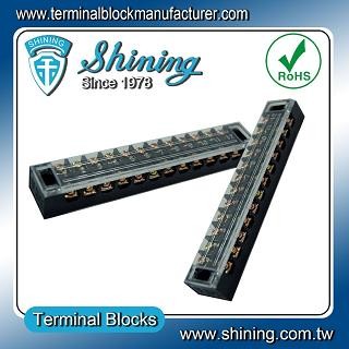 TB-3512 Panel Mounted Fixed Barrier 35A 12 Pole Terminal Block