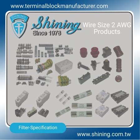 2 ผลิตภัณฑ์ AWG - 2 เทอร์มินัลบล็อก AWG | โซลิดสเตตรีเลย์ | กล่องฟิวส์ | ฉนวน -SHINING E&E