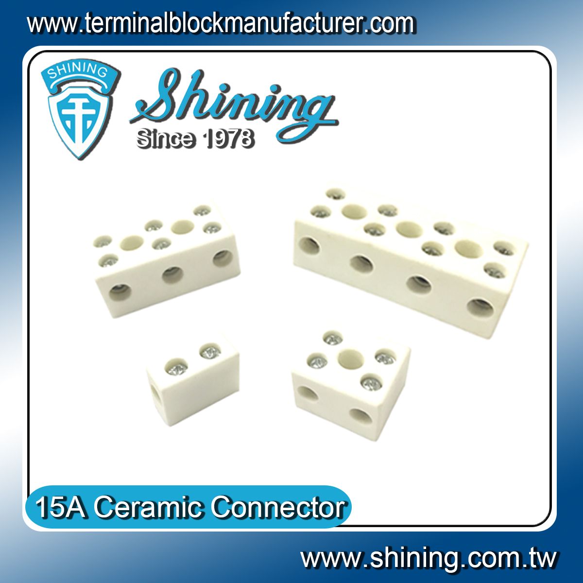 TC615XA Ceramic Terminal Block Ceramic Terminal Blocks (600v,15A,1