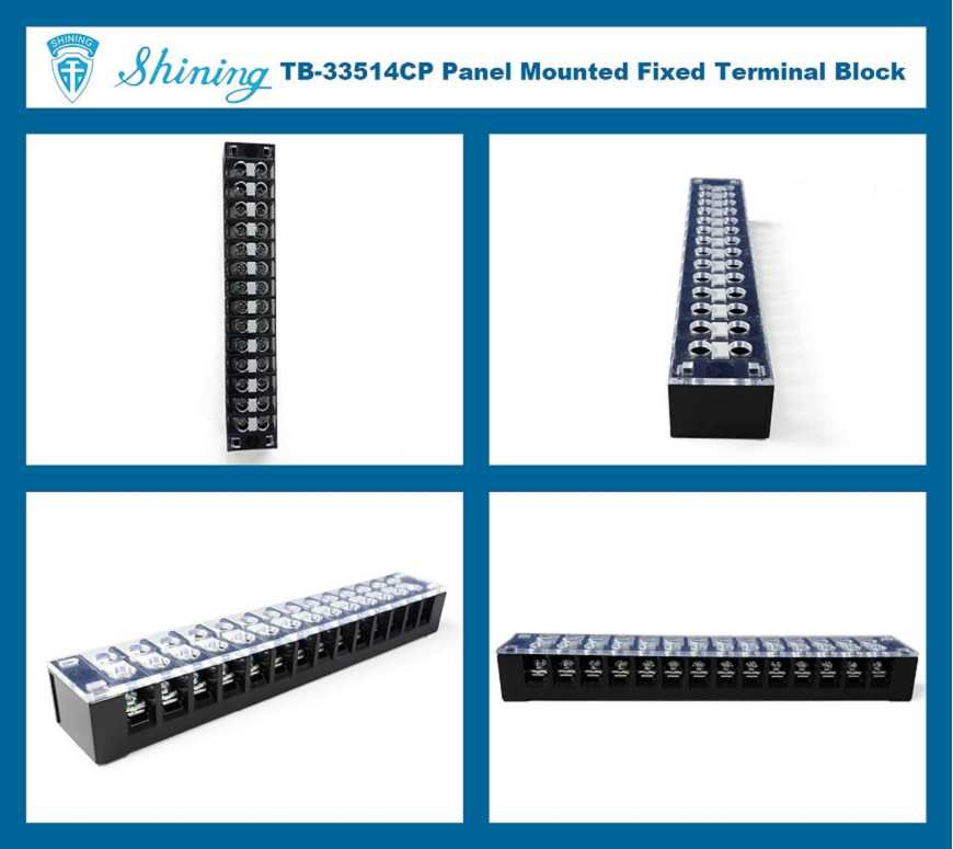 TB-33514CP 패널 설치 300V 35A 14 포지션 고정형 터미널 블록