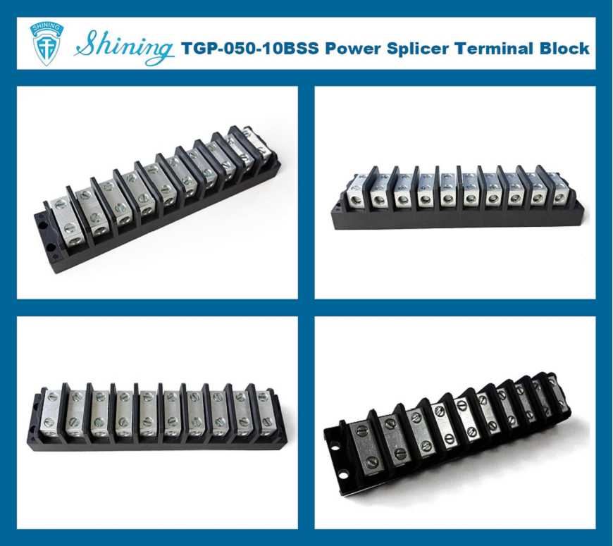 TGP-050-10BSS 600V 50A 10 電極P數 電源併接端子台