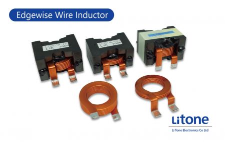 Indutor de fio Edgewise - Indutor de alta corrente com fio plano no tipo PQ