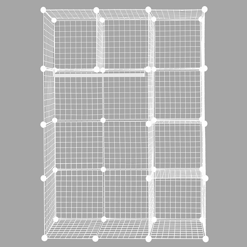Metal Wire Cube Shelving Unit Set Of, Wire Cube Shelving Units