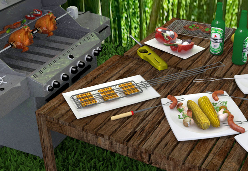 Rotisserie for Outdoor BBQ and Camping Gear for Outdoor Adventure