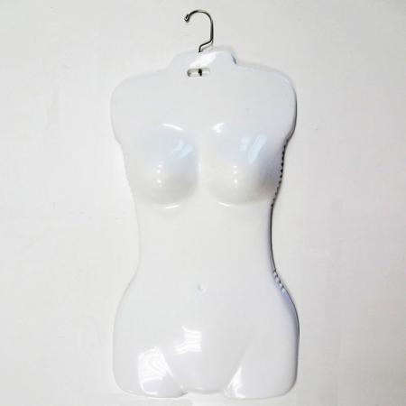 Female Mannequin Torso with Hook - Female Mannequin Torso with Hook, White