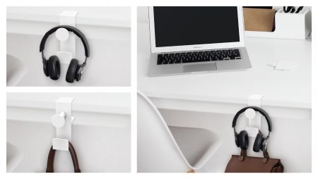 Under Desk Headphone aiuta a ridurre il disordine sulla scrivania del tuo ufficio