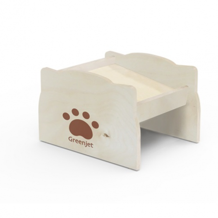 Supporto per ciotola per mangime per cani rialzato G+ Life - Mangiatoia in legno sopraelevata adatta per cani e gatti