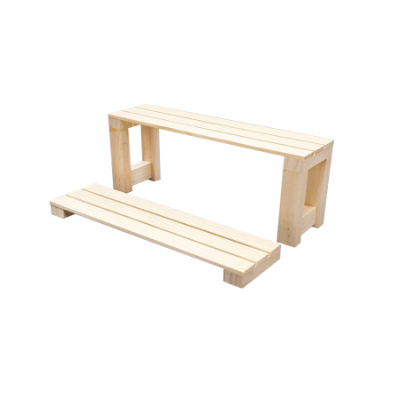 Verhogers voor houten tafelbladcollecties - Houten tafelbladcollecties Displayverhogers
