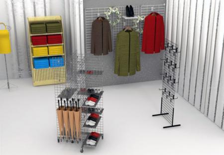 Grid Display for Retail Store