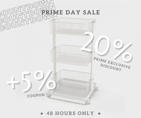 Prime Day Sale 3 Tier Rolling Cart