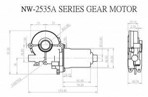 Window Motor - NW-2535A - NW-2535A