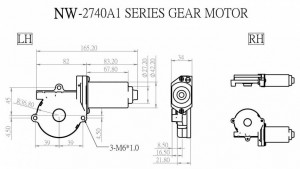 Window Motor - NW-2740A1 - NW-2740A1