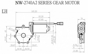 Raammotor - NW-2740A2 - NW-2740A2