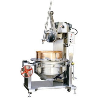 Kom roterende kookmixer SC-400 wordt geleverd met roestvrijstalen behuizing. [B]