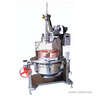 Le mélangeur de cuisson rotatif à bol SC-400 est livré avec un corps en acier inoxydable et une protection de sécurité. [E]