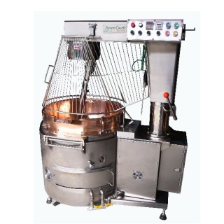 SC-410B Cooking Mixer, SUS#304 Body, Copper Bowl, Auto Tilting, Gas Heating, W/Safety Guard CE [E]