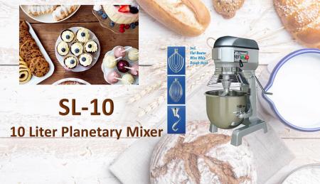 10 Liter Planetary Mixer - Planetary mixer is for mixing ingredients like flour, egg, vanilla, sugar.