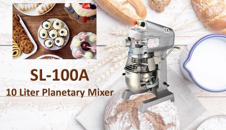 Misturador Planetário de 10 Litros - A batedeira planetária serve para misturar ingredientes como farinha, ovo, baunilha, açúcar.